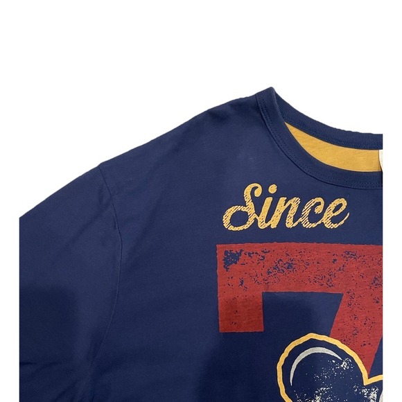 Vintage Mickey Mouse Double Sided Shirt 1971 Yellow & Blue Disney World Size XXL - Picture 3 of 11